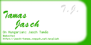 tamas jasch business card